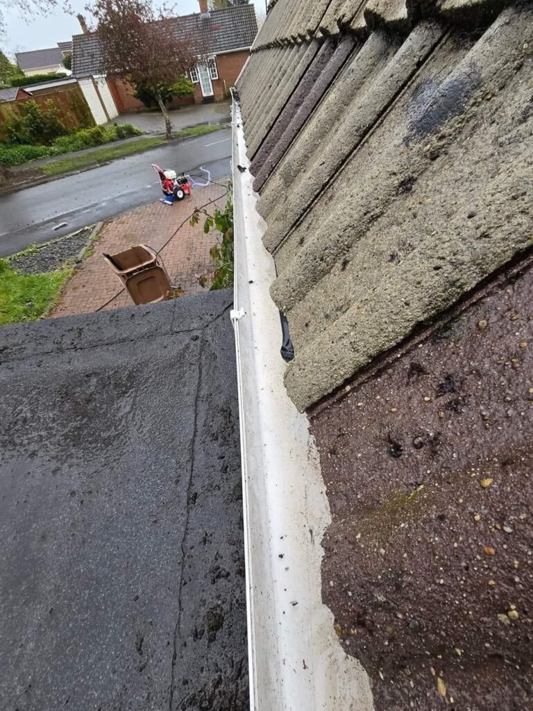 After roof cleaning in Acklam