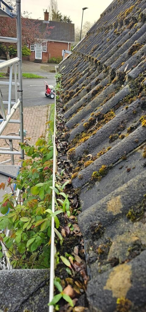 Before roof cleaning in Acklam