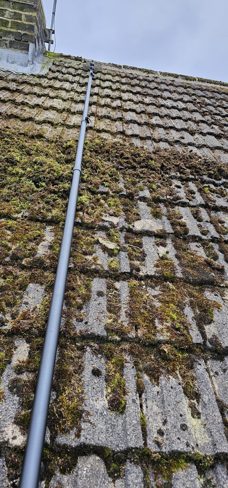 Gutter Vacuum Cleaning in Brandon — a downpipe flowing freely again, in the Durham County Council area